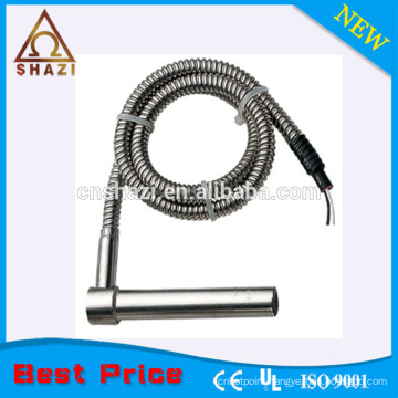 cartridge heater with stainless steel armoured cable